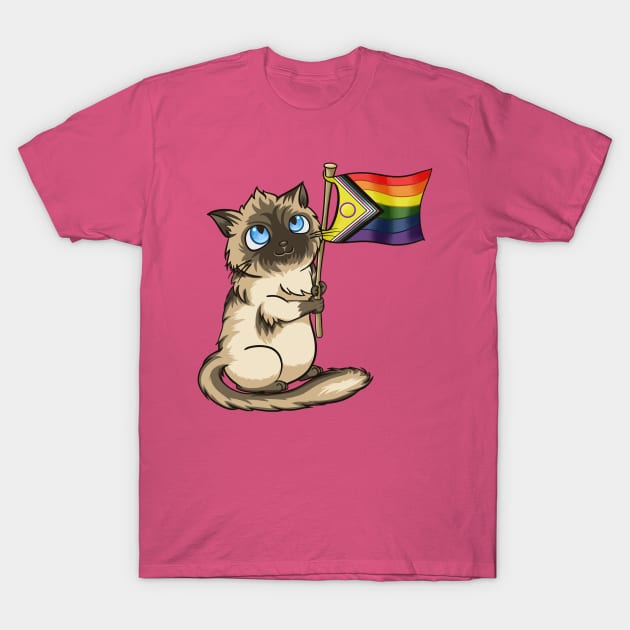 Chocolate Supports Pride T-Shirt by Crossed Wires